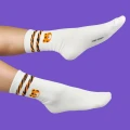 Białe skarpetki z tygrysem - Tiger Power