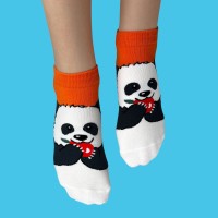Skarpetki z pandą - Wesoła panda