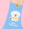 Skarpetki-damskie-za-kostkę-Bichon-Frise-Have-a-Nice-Day-błękitne-detal.jpg
